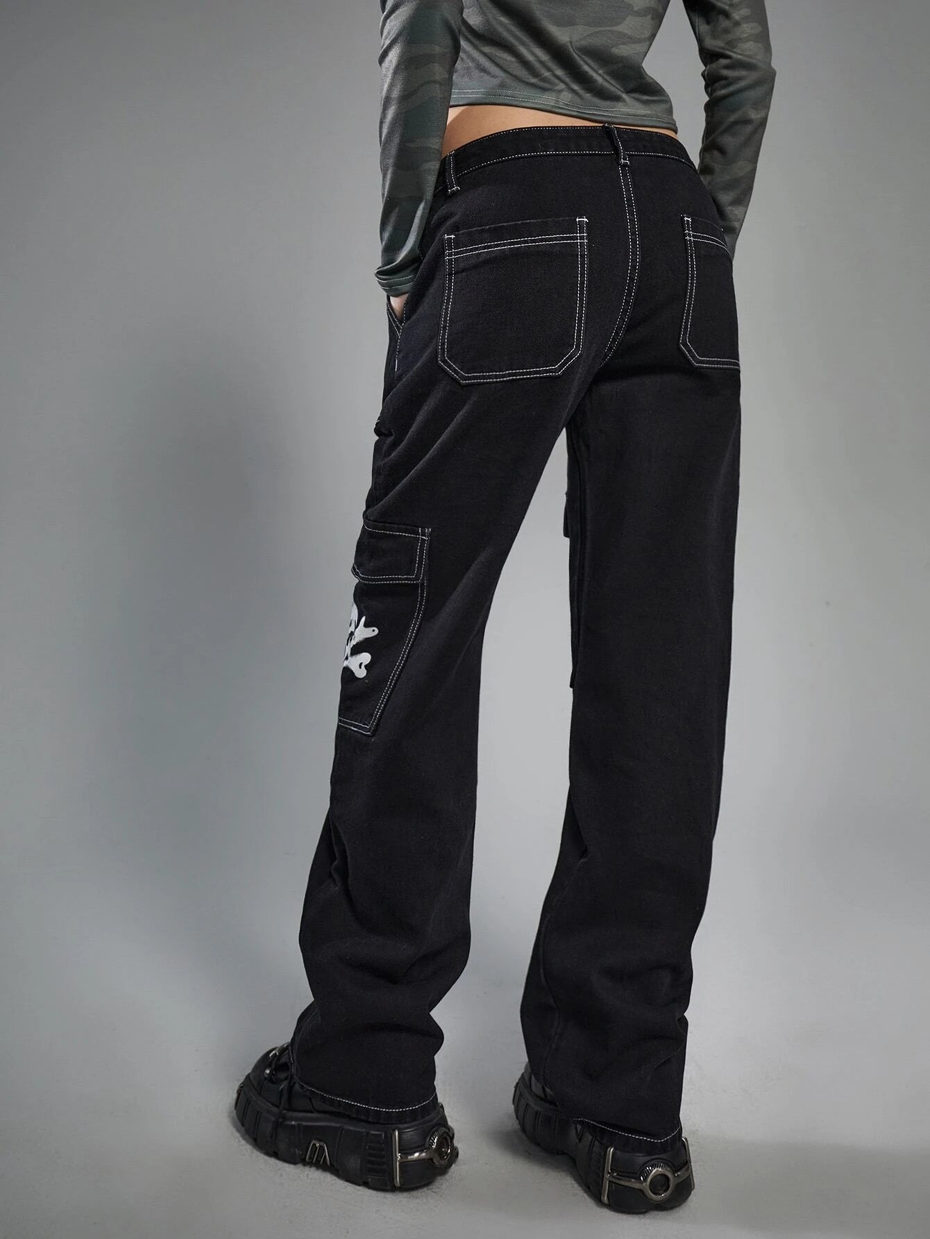 Dark Collective - Skull Rebellion Kargo Pantolon