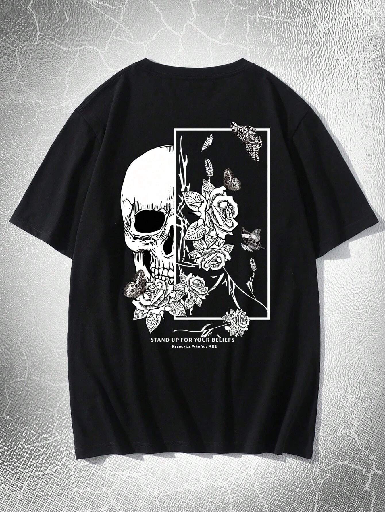 Dark Collective - Skull Bloom Oversized Tee
