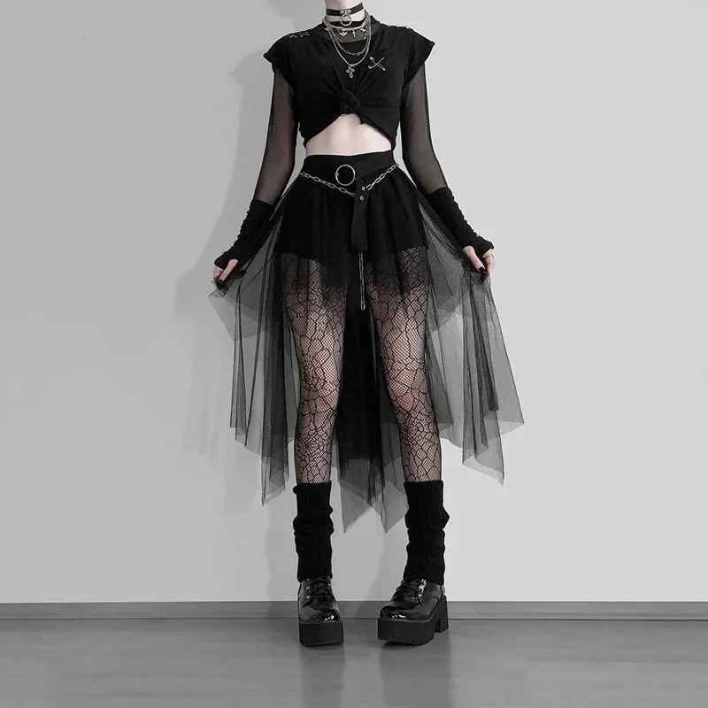 Dark Collective Gotik Tül Etek