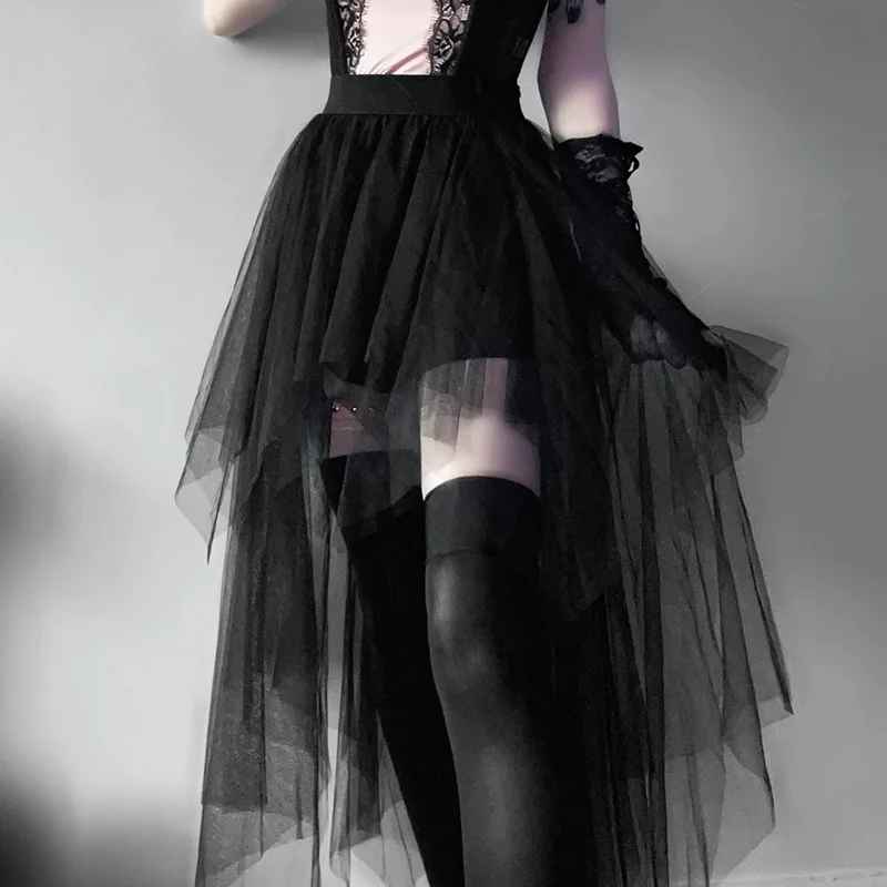 Dark Collective Gotik Tül Etek
