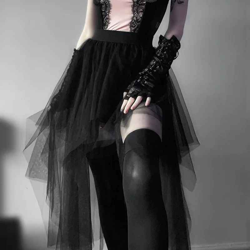 Dark Collective Gotik Tül Etek
