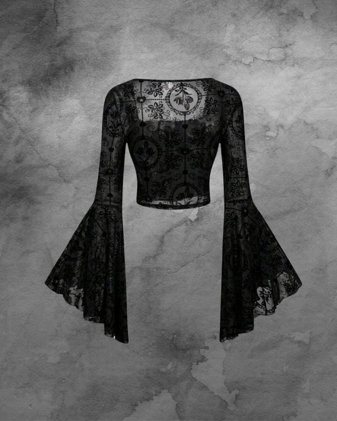 Yeni! Gotik Dantel İşlemeli Bluz