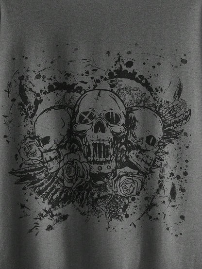 Dark Collective - Skull Vibe Tek Parça Sweatshirt