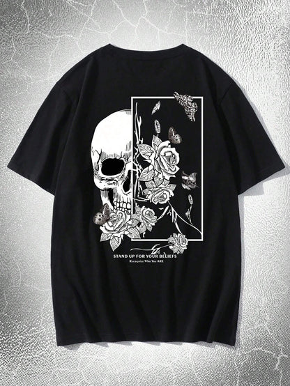 Dark Collective - Skull Bloom Oversized Tee