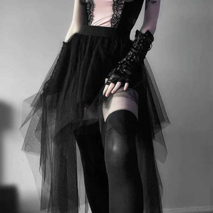 Dark Collective Gotik Tül Etek