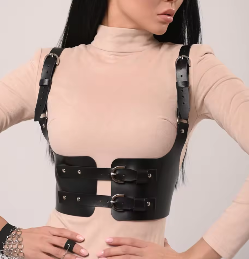 Dark Collective Gotik Deri Korse Kemeri Premium Aksesuar
