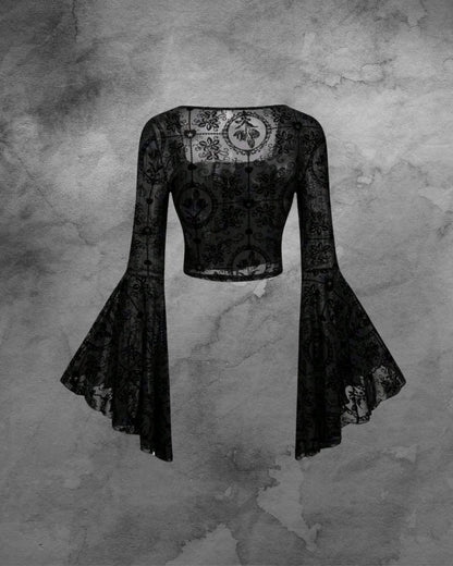 Yeni! Gotik Dantel İşlemeli Bluz